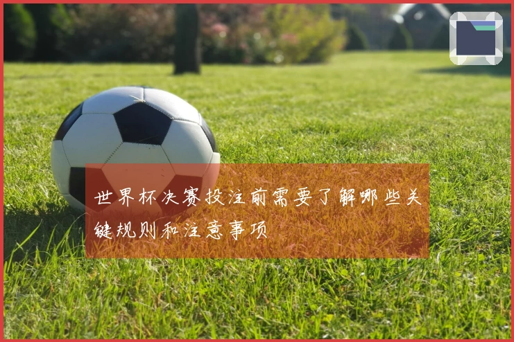 世界杯决赛投注前需要了解哪些关键规则和注意事项